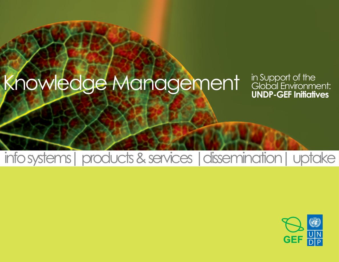 Knowledge Management in Support of the Global Environment